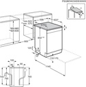 AEG FFB33607ZW, lavavajillas de 60cm, serie 3000, AirDry, para 13 cubiertos, blanco, clase D