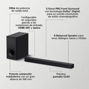 Sony HT-SD40, barra de sonido, subwoofer inalámbrico, Bluetooth, S-Force PRO