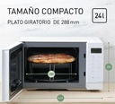 Panasonic NN-K35NWMEPG, horno microondas con grill, 24 litros, 900w, blanco