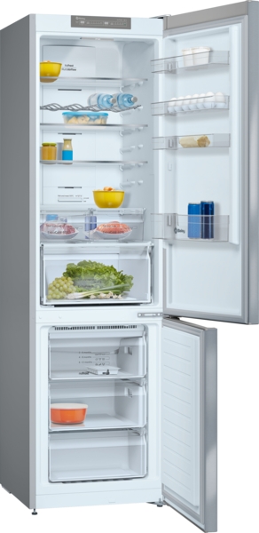 Balay 3KFE763XI, Frigorífico combinado 203 x 60 cm Acero inoxidable antihuellas, Clase E