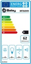 Balay 3BT262MX, campana extraíble, 60cm, inox, clase D