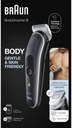 Braun BG5340, afeitadora corporal en seco y húmedo, 3 peines, SkinShield, series 5, negro