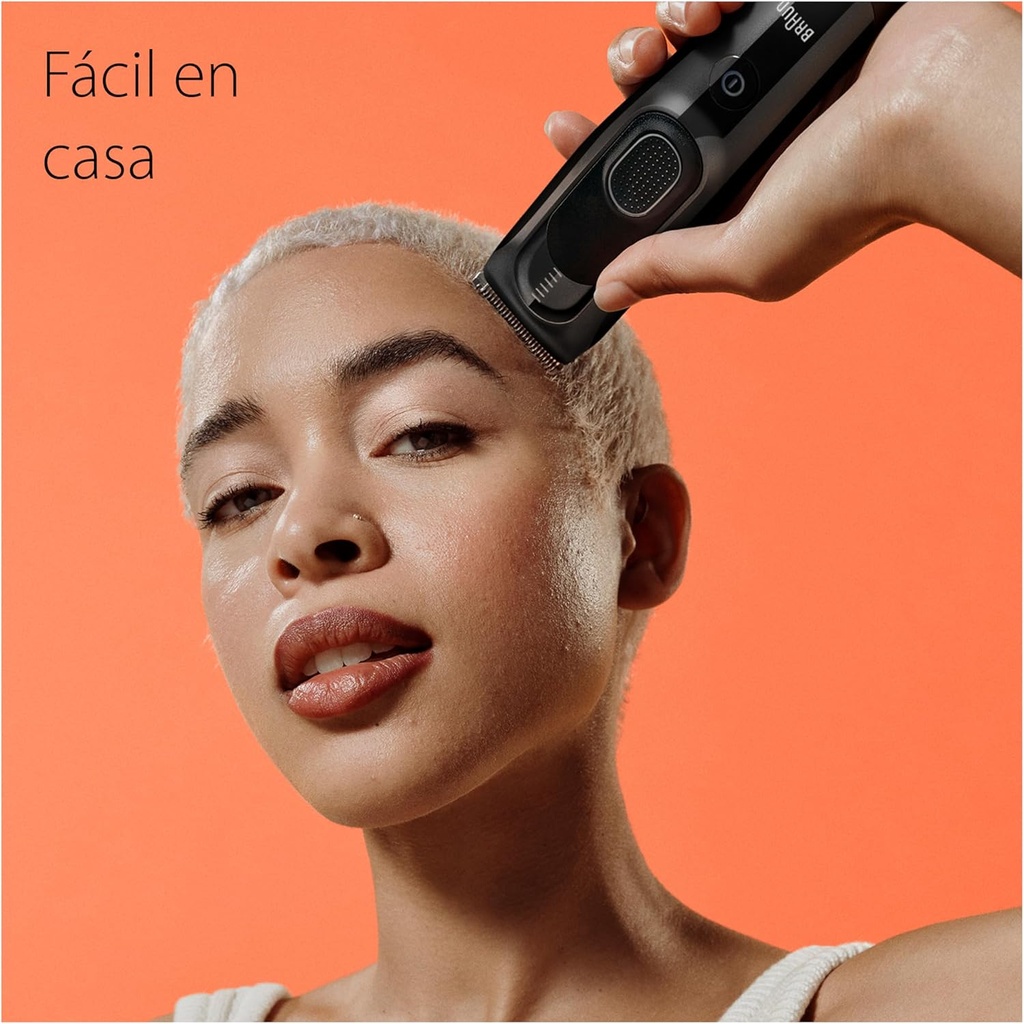 Braun HC 5310, cortapelos con 9 ajustes de longitud, series 5, color negro
