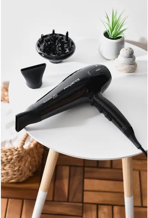 Rowenta CV8730E0, secador de pelo InfiniPro Beauty, 2200w, Ionic, color negro