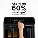Ufesa Storm, freidora de aire, doble cubeta, 5,5l + 3,5l, 2700w, hasta 200ºC, 8 programas, negro