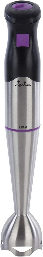 JATA BT166, batidora mano inox electrónica de colores, 1000w, vaso medidor 500ml incluido