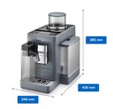 DeLonghi EXAM440.55.G, cafetera superautomática Rivelia, LatteCrema Hot, Bean Switch, 16 bebidas, 15 bares, gris azulado