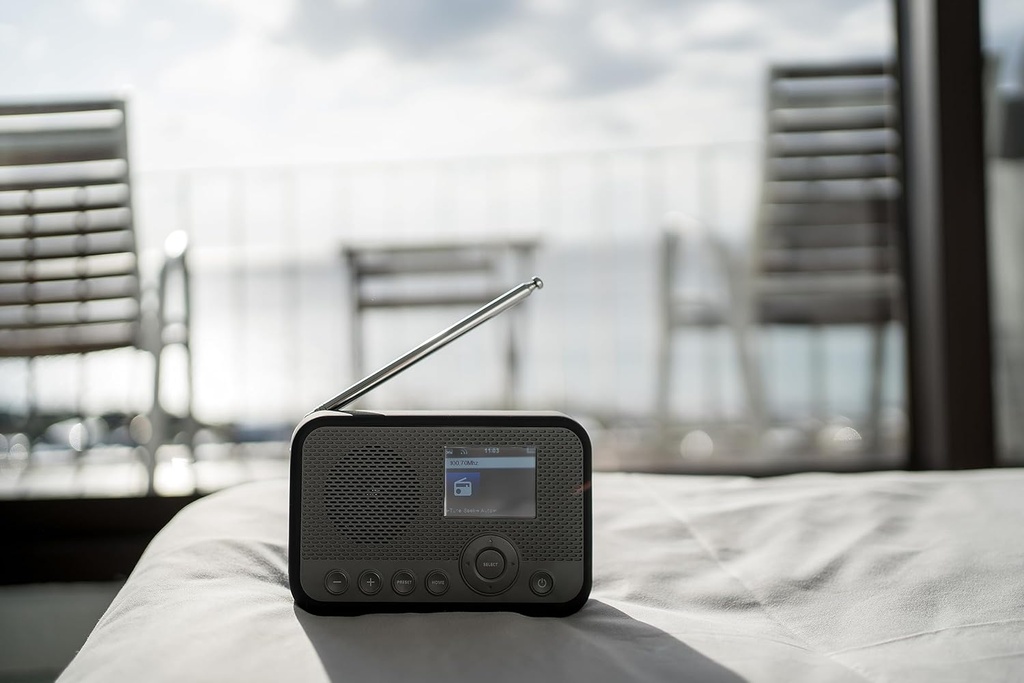 Sangean WFR39, radio digital portátil por internet, Spotify Connect, FM-RDS, DAB+, USB-C, color negro