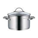 WMF Provence Plus, Juego de ollas 5 piezas, base TransTherm, tapas de cristal, piezas inox