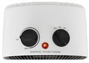 Midea NF20-20AW, calefactor compacto, 2000w, 2 niveles de calor, termostato regulable, color blanco