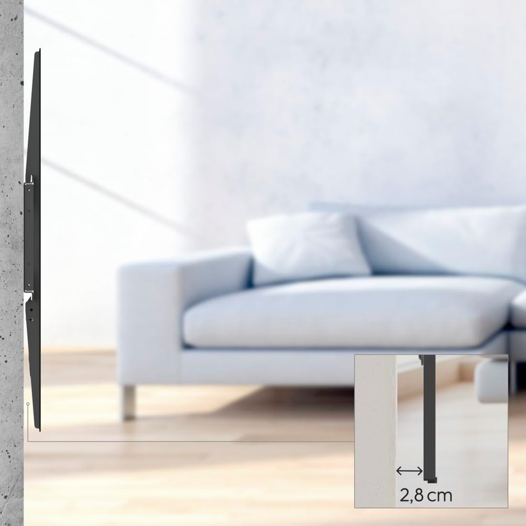 Hama 00220843, soporte fijo, 37" a 120", hasta 100kg