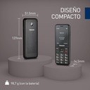 Panasonic KX-TF200 Teléfono Móvil, Doble Banda GSM 900/1800 MHz, LCD TFT en Color de 2,4", Cámara de 0,3 MP, MP3 y Radio FM,