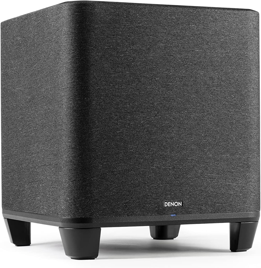 DENON Subwoofer inalámbrico con HEOS Integrado, WiFi, Amplificador de Clase D, Caja de Graves de 8 Pulgadas para Cine en casa y música