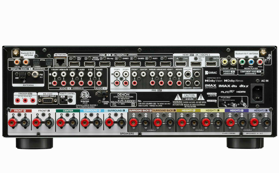 Denon AVCX4800H Amplificador AV de Alta Resolución 9.4C· 8K· 200W