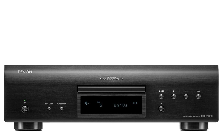 Denon DCD-1700NE, reproductor de CD/SACD, convertidor D/A de ultra precisión de 192 kHz/32 bits, diseño resistente a las vibraciones