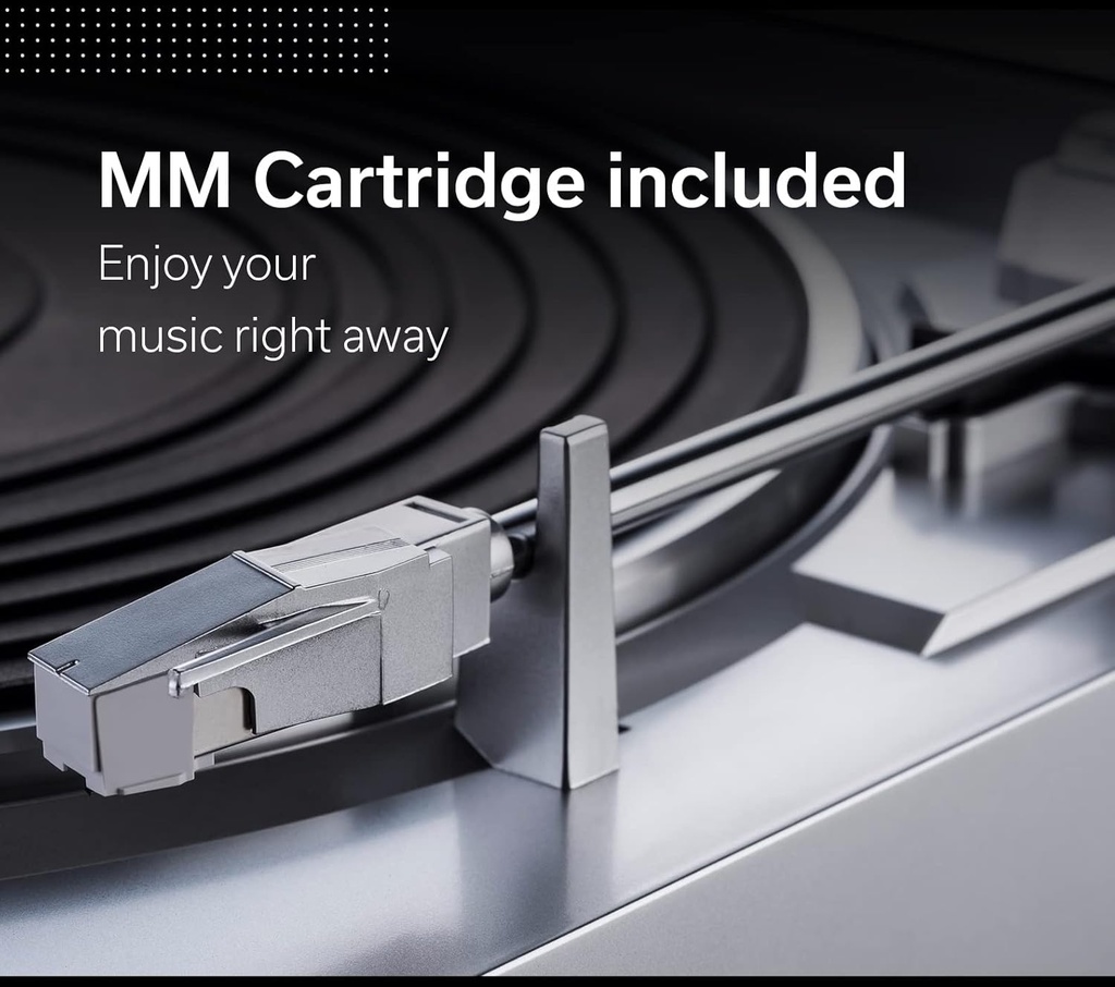 DENON DP-29F, Giradiscos HiFi con Previo Phono incluido, tamaño MIDI, tracción por correa