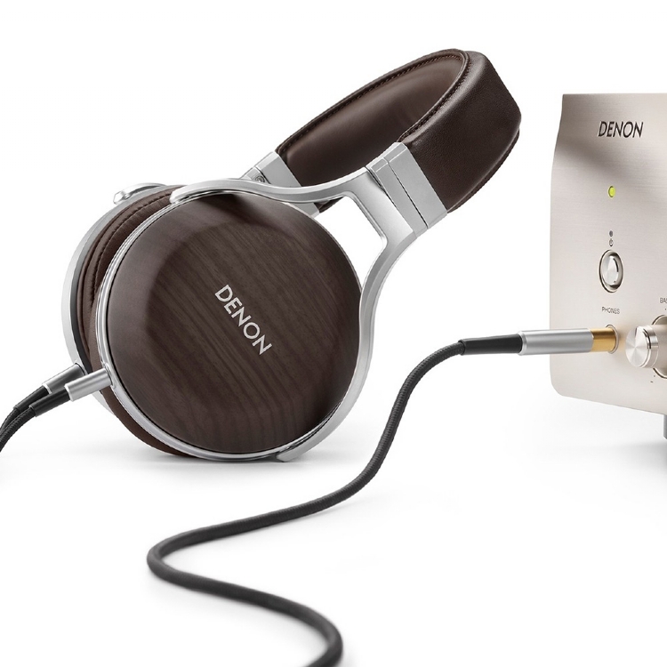 Denon Auriculares Premium AHD5200 Carcasa de Zeb- rawood