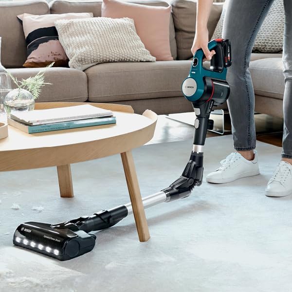 Bosch BSS71125AH, Aspiradora sin cable, Unlimited 7 Azul, 1 W, Depósito 0,3 l, Autonomía 35 min