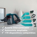Bosch BSS71125AH, Aspiradora sin cable, Unlimited 7 Azul, 1 W, Depósito 0,3 l, Autonomía 35 min