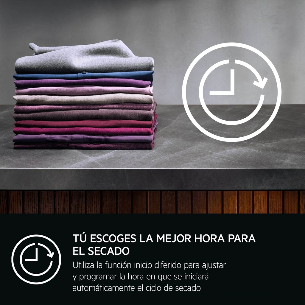 AEG TR818A4OB Secadora con bomba de calor 8 Kg, libre instalación