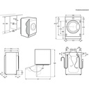 Electrolux EN7F4842OF Lavadora integrable Serie 700 SteamCare de 8.0 kg