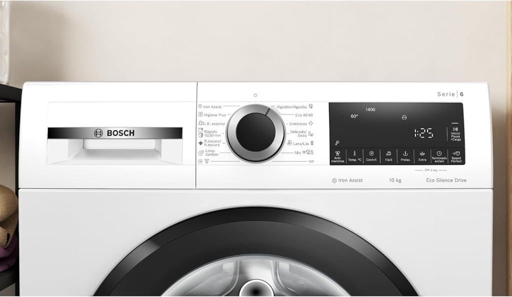 Bosch WGG254Z5ES, Lavadora de carga frontal, Serie 6, 10 kg, máx. 1400 r.p.m.