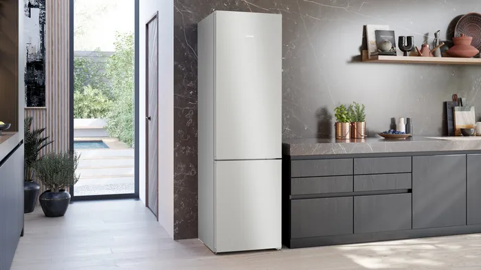 Siemens KG39NVIDG, Frigorífico combinado de libre instalación, iQ300, 203 x 60 cm, Acero antihuellas, Total noFrost