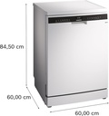 Siemens SN23HW02ME, Lavavajillas de libre instalación, 60 cm, iQ300, Blanco