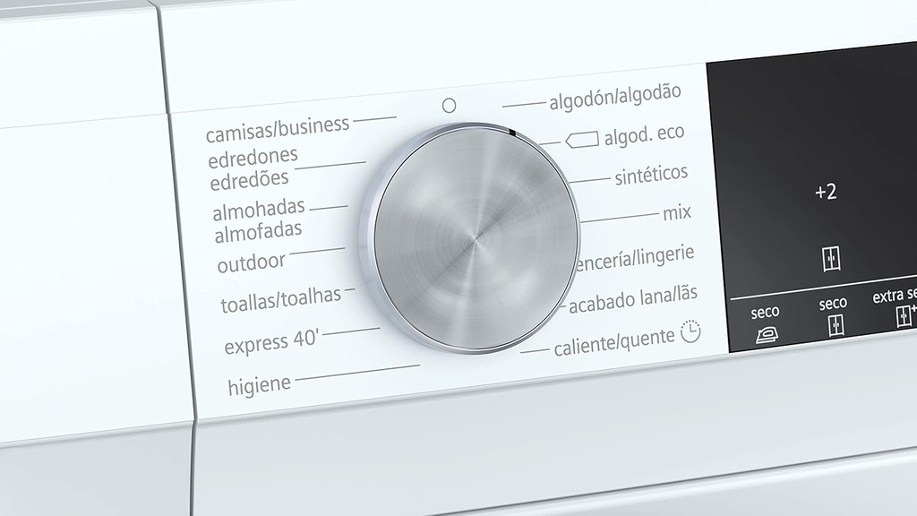 Siemens WQ42G200ES, Secadora con bomba de calor, 9 kg, iQ500, autoDry, media carga, blanco