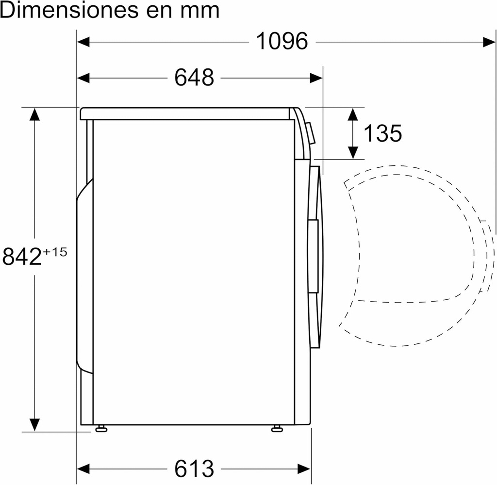 Siemens WQ42G200ES, Secadora con bomba de calor, 9 kg, iQ500, autoDry, media carga, blanco