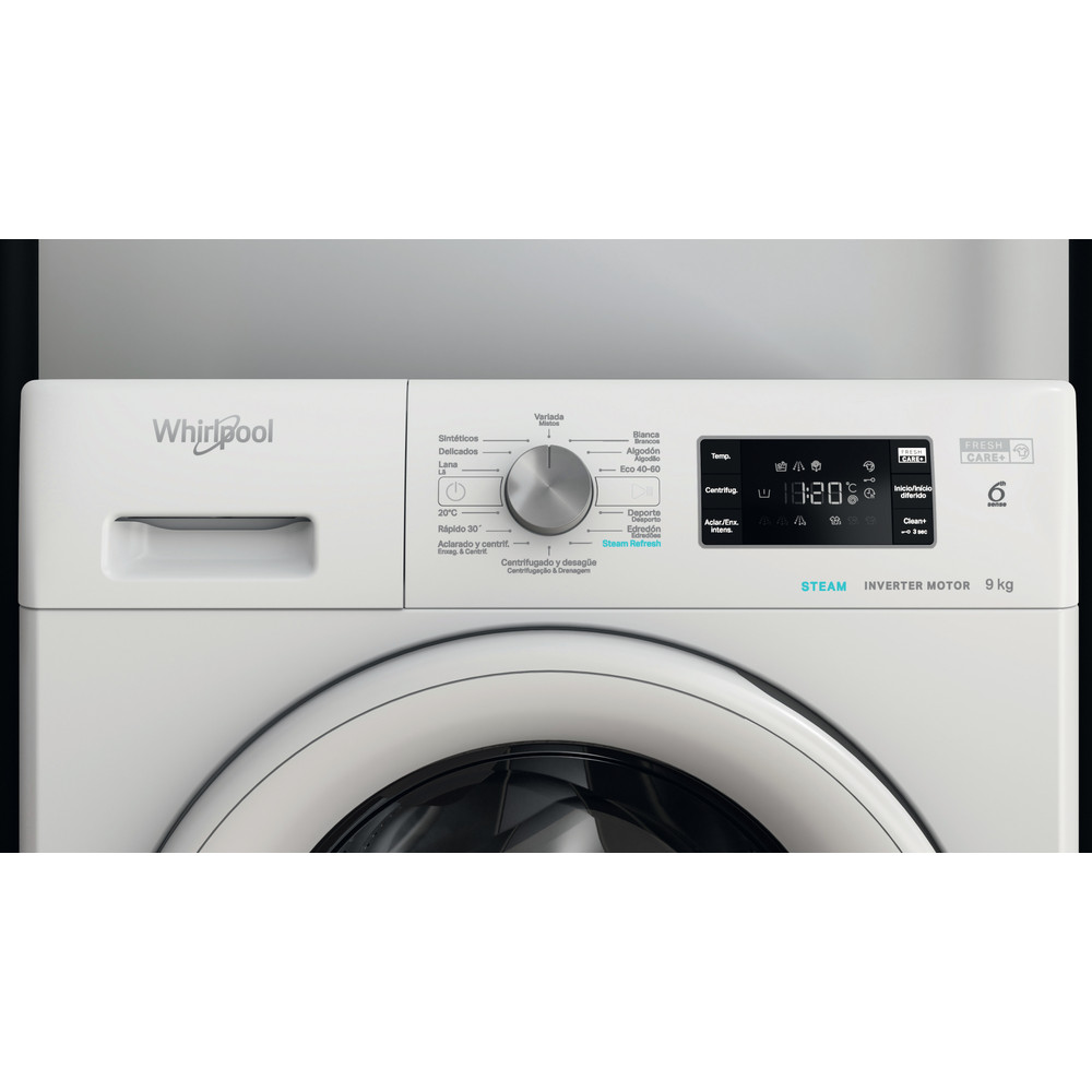 Whirlpool FFB 9489 WV SPT, Lavadora carga frontal de libre instalación 9,0kg