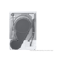 Samsung DV90DG6845LKU3, Secadora bomba de calor, 9 kg, 18 programas, Wifi, blanco