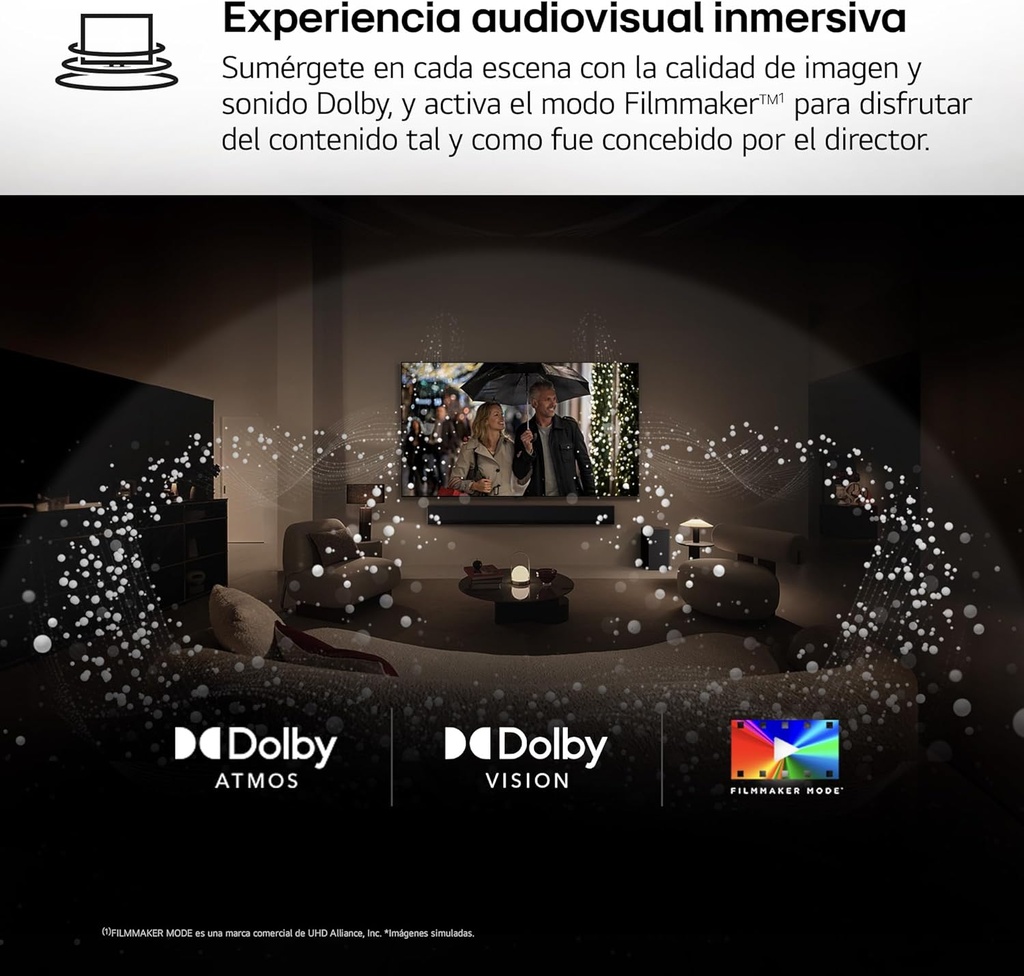 LG 100QNED86A6, TV QNED 100'' MiniLed, 4K Ultra HD, 120Hz, webOS 25