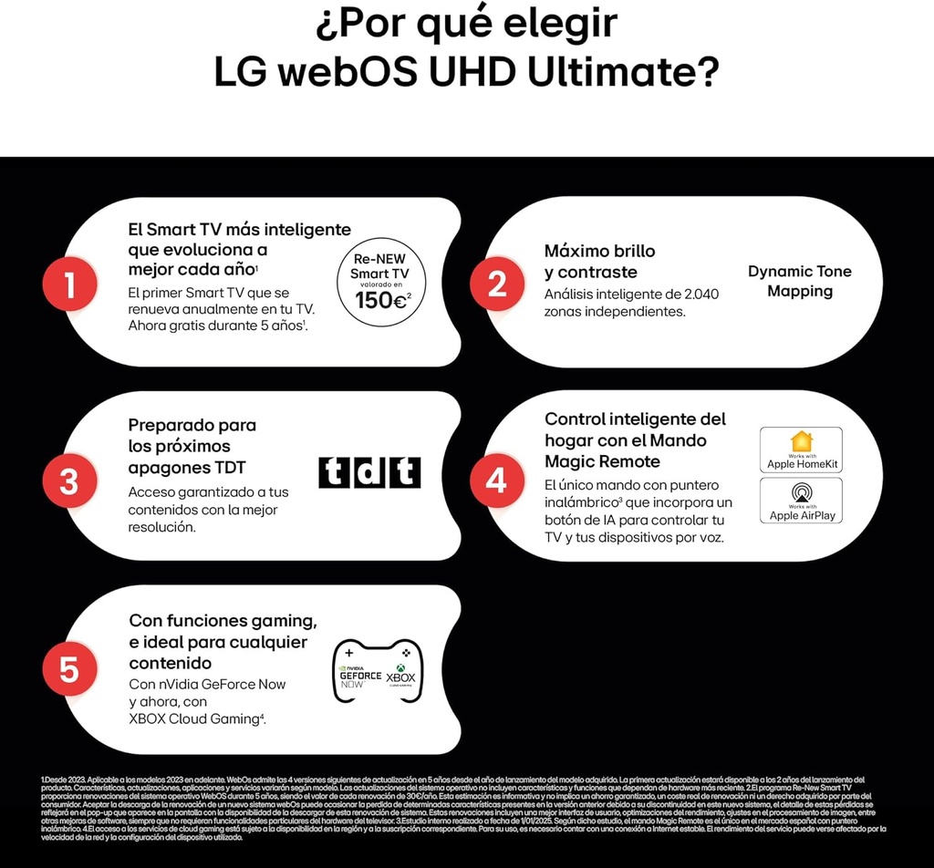 LG 75UA75006LA, TV LED 75'', 4K Ultra HD, 60 Hz, WebOS25