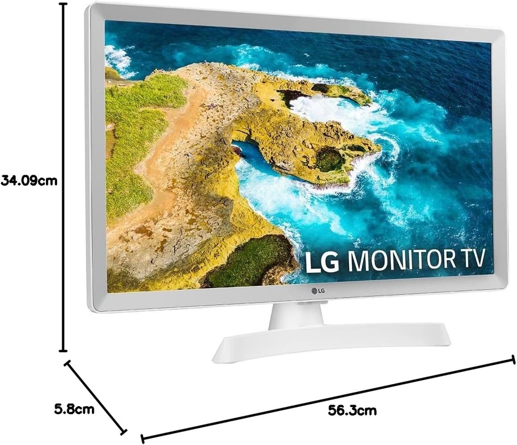 LG 24TQ510SWZ, TV 24" Led, Smart TV, DVB-T2 (H.265), Blanco