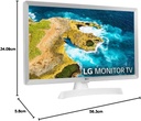 LG 24TQ510SWZ, TV 24" Led, Smart TV, DVB-T2 (H.265), Blanco