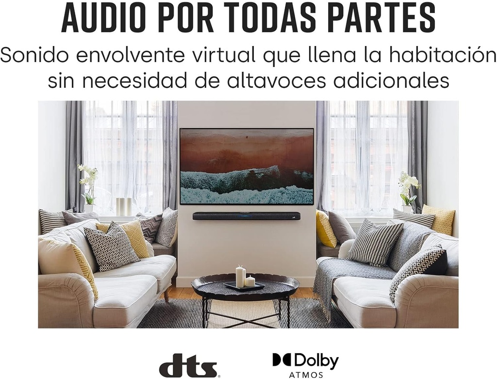 Polk, React, Barra de Sonido con bluetooth