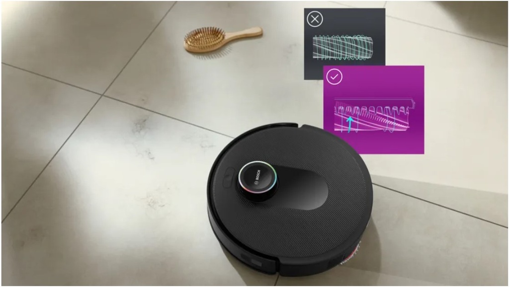 Bosch BCRDW3BX, Robot aspirador Spotless Max Cam, cepillo CarbonPower,  Home Connect