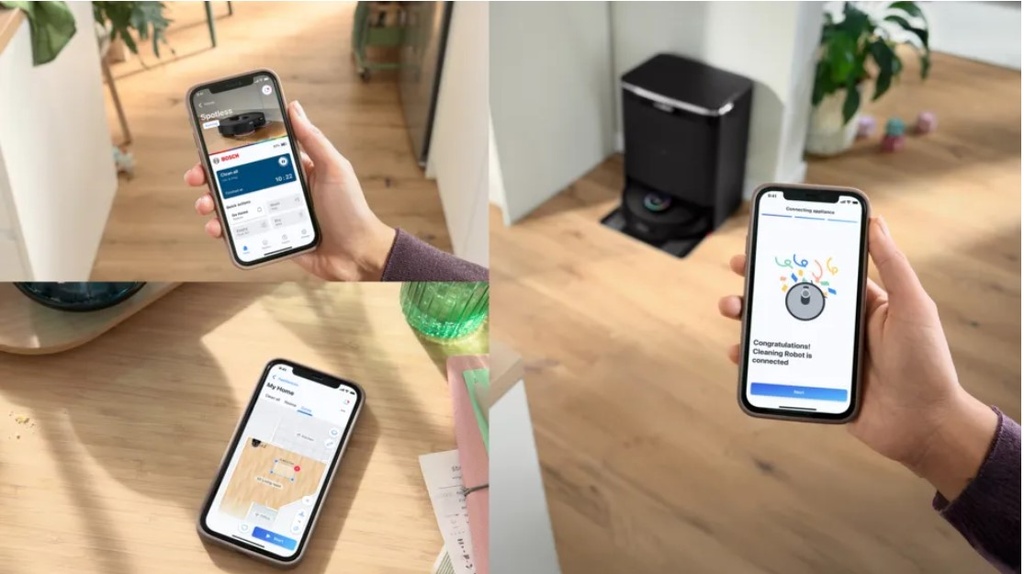 Bosch BCRDW3BX, Robot aspirador Spotless Max Cam, cepillo CarbonPower,  Home Connect