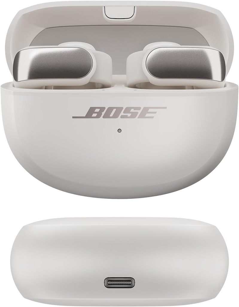 Bose Ultra Open Earbuds, Auriculares inalámbricos de botón de alta gama y fidelidad, Auriculares Bluetooth intraurales para running, Diseño de moda abierto, Hasta 48 h de autonomía