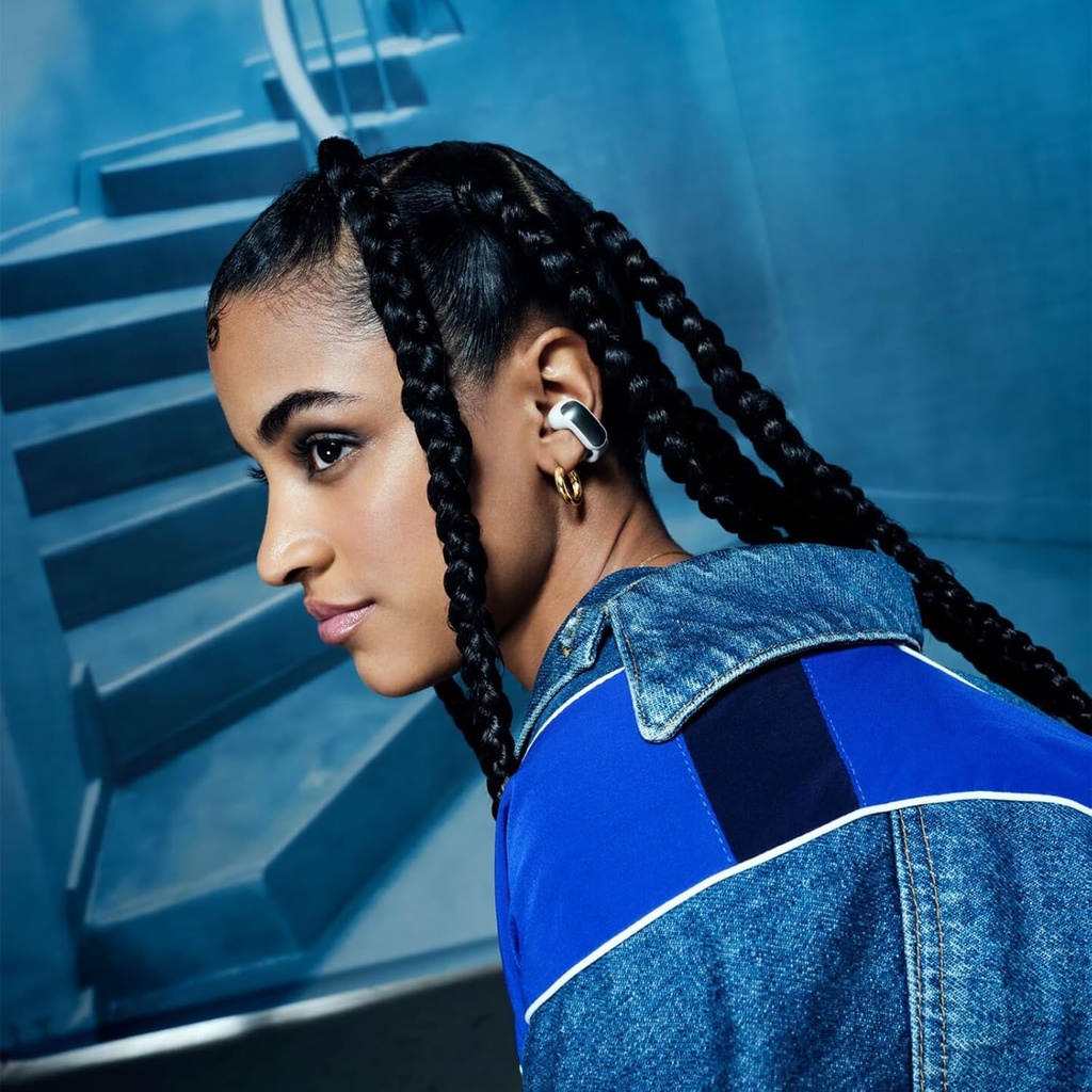 Bose Ultra Open Earbuds, Auriculares inalámbricos de botón de alta gama y fidelidad, Auriculares Bluetooth intraurales para running, Diseño de moda abierto, Hasta 48 h de autonomía