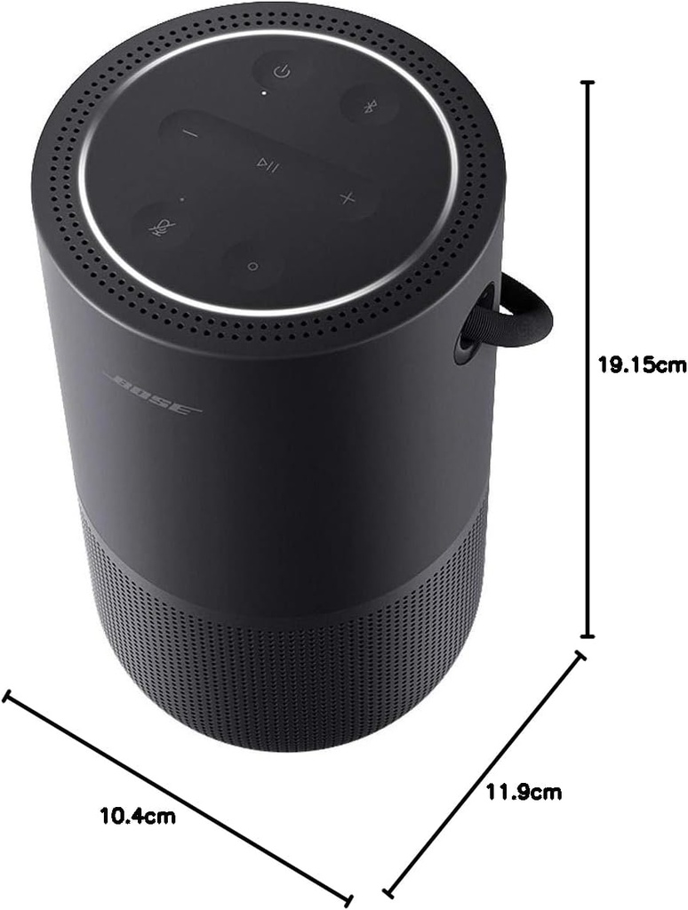 Bose Portable Home Speaker, Wi-Fi, Bluetooth, Control de voz, 12h Autonomía, Negro