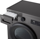 LG RHA1008NDK Secadora 8kg, D, con Bomba de calor , Negro grafito silver, Serie 100