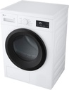 LG RHA1008NWK Secadora 8kg, D, con Bomba de calor, Blanca, Serie 100