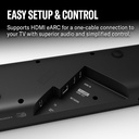 Yamaha SR-X50A, Barra de Sonido True X Bar 50A con Dolby Atmos, subwoofer inalámbrico y Alexa Incorporado, Negro