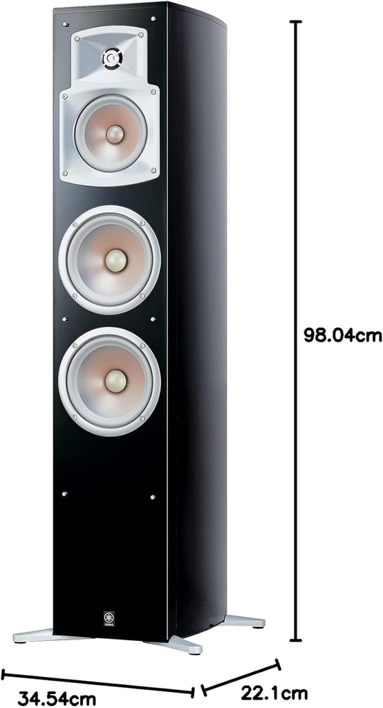 Yamaha NS-555, Pareja de altavoces de pie, 3-way, 6 Ohmio, 160 mm, 25 mm, 100 W