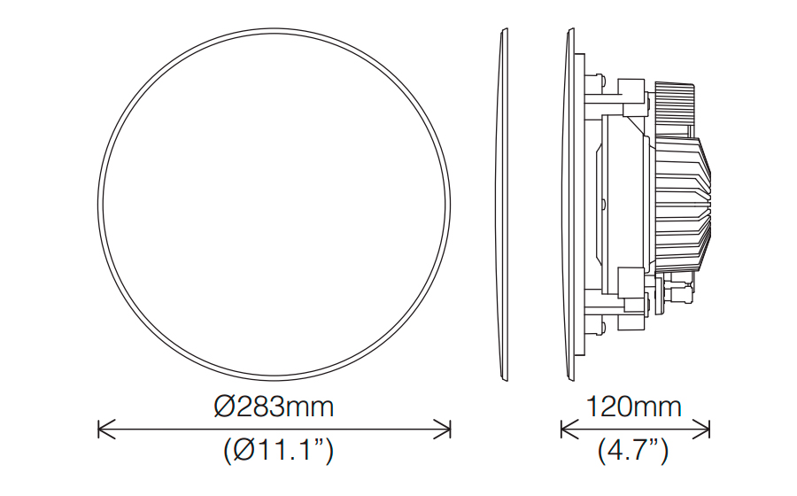 Yamaha NS-IC 800, Pareja de altavoces de exterior, 8″ coaxial con woofer