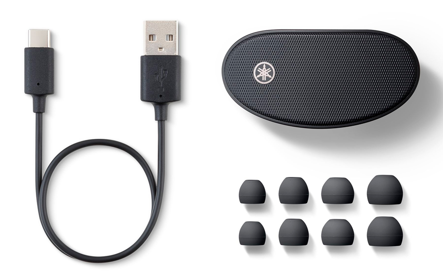 Yamaha E5B, Auriculares Deportivos, Bluetooth, sonido premium, captura de voz clara CVC, sonido ambiental, IPX5 resistente al agua