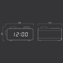 Muse M-17, Radio reloj alarma dual PLL, Pantalla de 0,9'', LED con dimmer y función 24h, Sintonizador Digital FM/MW, 6 presintonías (3 FM + 3 MW), Radio o buzzer, Sleep, Snoze y siesta