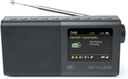 Muse M-117 DB, Radio Portátil FM/DAB/DAB+, Display a color de 2,8'' con dimmer, 20 presintonías (10 FM + 10 DAB), Alarma, snooze y sleep, Potencia de 3W
